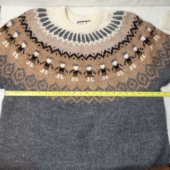 Trails Of The Andes Alpaca Wool Handmade Knitted Sweater Men's Size XXL Peru - Picture 3 of 9